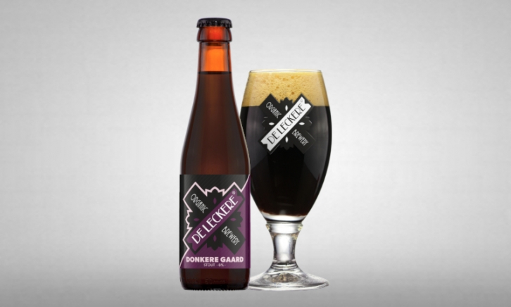 Leckere Donkere Gaard flesje en glas